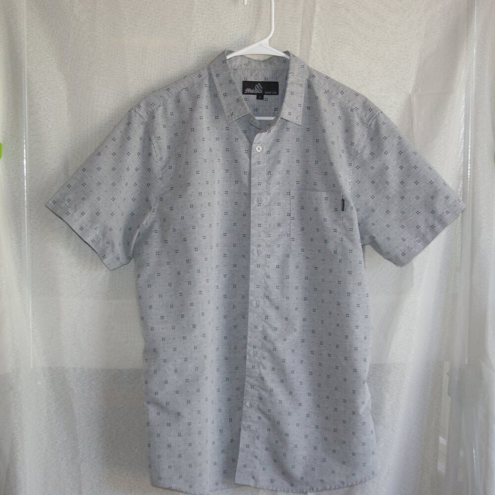 Molokai Surf Co. Grey Button Shirt